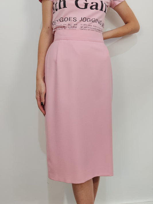 Gai Mattiolo Wool&Angora Pencil Skirt