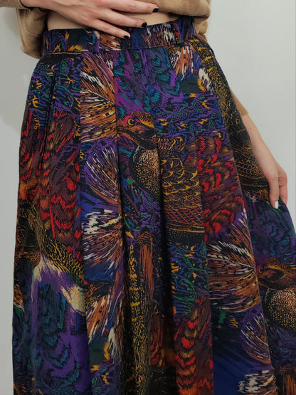 Archive - Virgin Wool Print Skirt