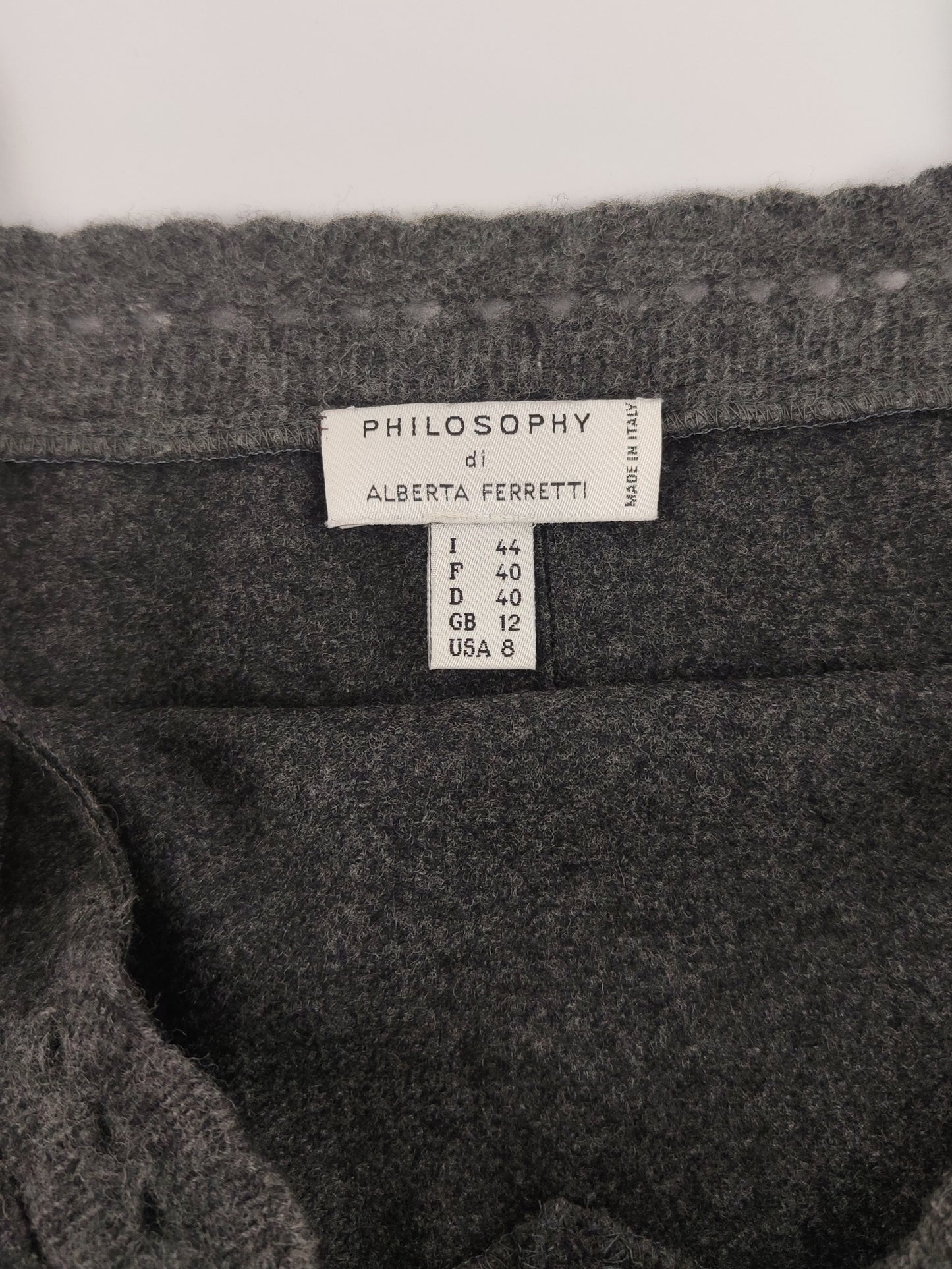 Archive - Philosophy by Alberta Ferretti Virgin Wool Dress