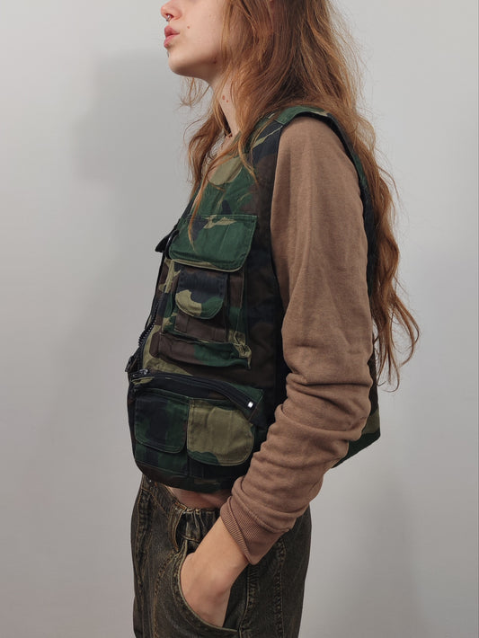 Camo Utility Vest, Cotton.