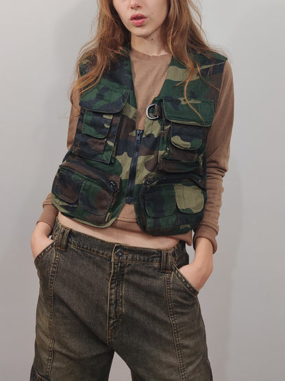 Camo Utility Vest, Cotton.