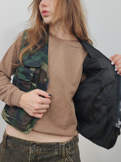 Camo Utility Vest, Cotton.