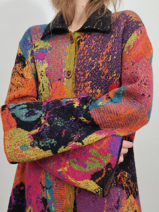 Archive - Della Vintage Abstract Coat