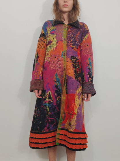 Archive - Della Vintage Abstract Coat