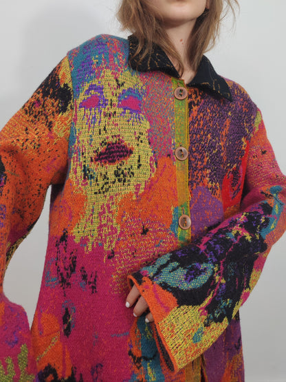 Archive - Della Vintage Abstract Coat