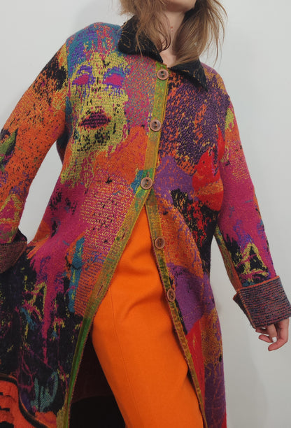 Archive - Della Vintage Abstract Coat