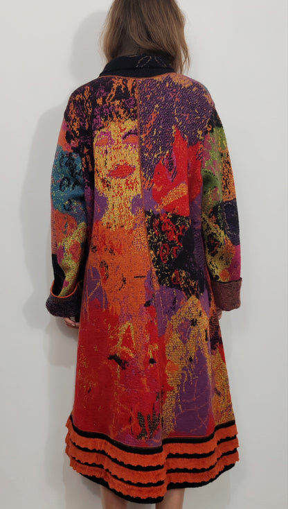 Archive - Della Vintage Abstract Coat