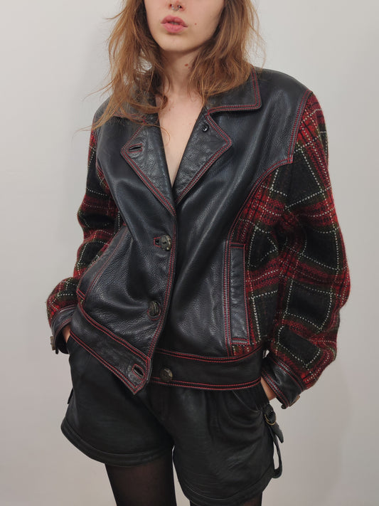 Leather&Wool Vintage Jacket