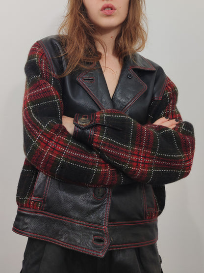 Leather&Wool Vintage Jacket