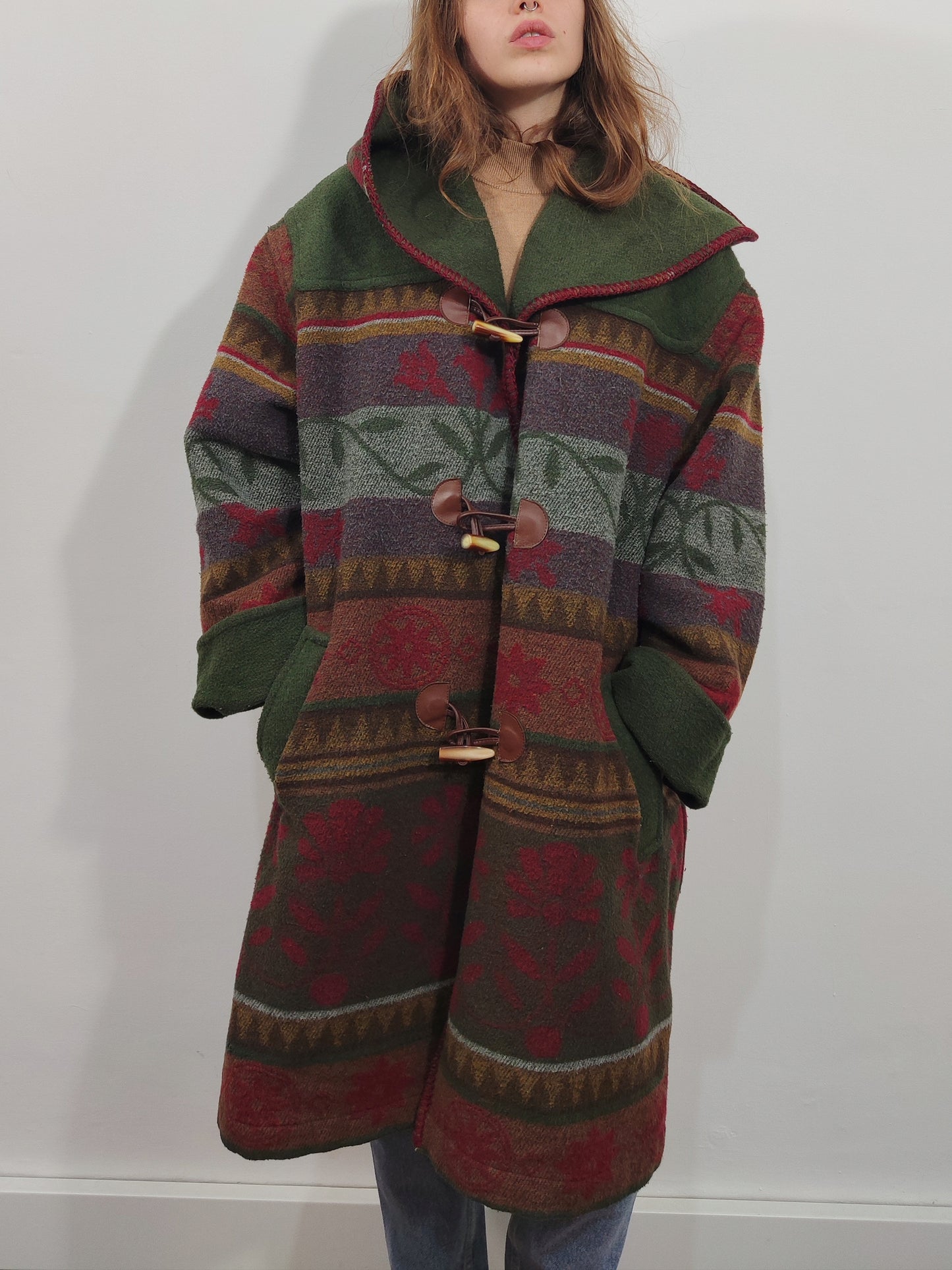 Vintage Wool Blend Cape