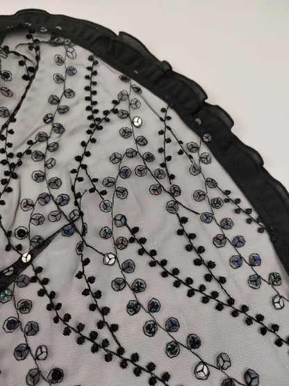 Coprispalle vintage con paillettes