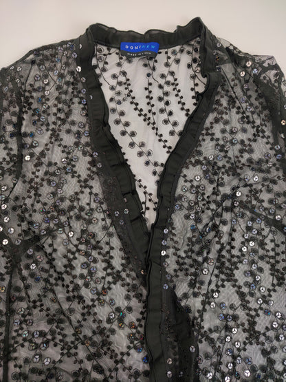 Coprispalle vintage con paillettes