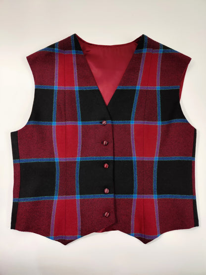 '80s Tailored Checkered Vest - Def.