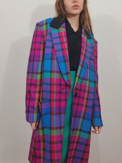 Archive - Laurel Escada Vintage Checkered Blazer