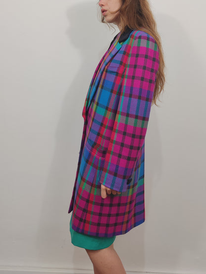Archive - Laurel Escada Vintage Checkered Blazer