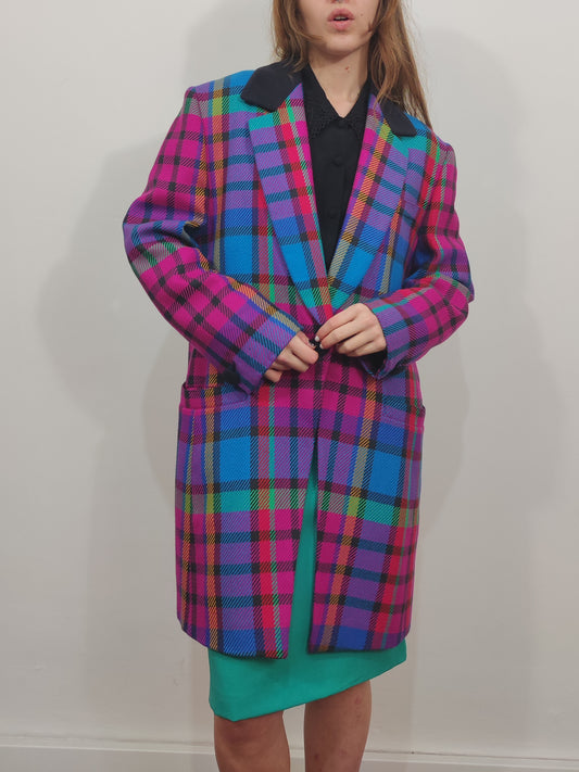 Archive - Laurel Escada Vintage Checkered Blazer