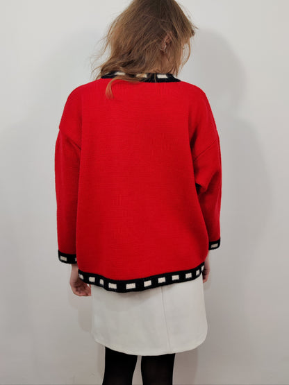 Derhy '80s Dalmatian Pullover