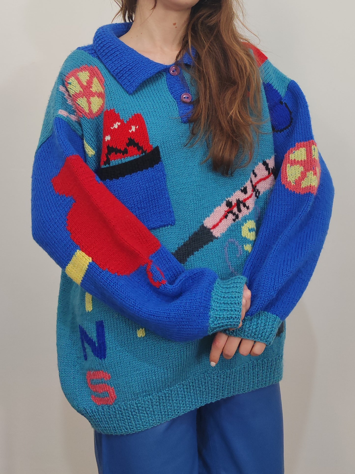 Berek Hand Knitted "The Common Cold" Pullover