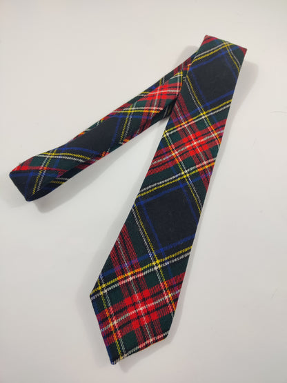 Virgin Wool Tartan Tie