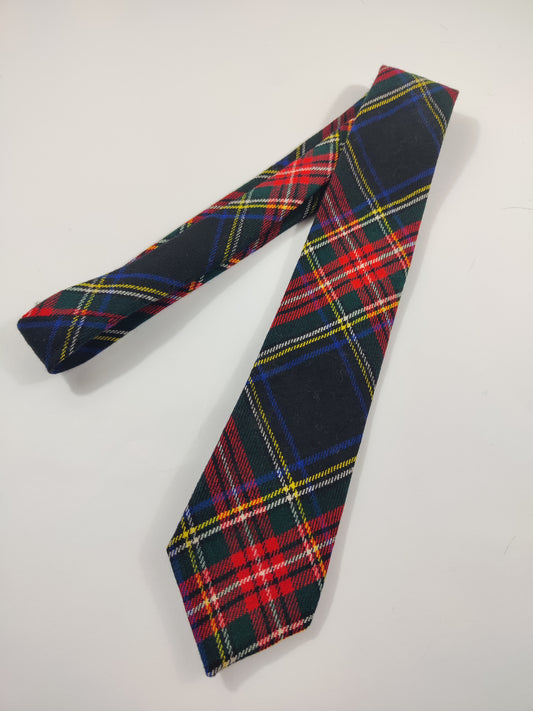 Virgin Wool Tartan Tie