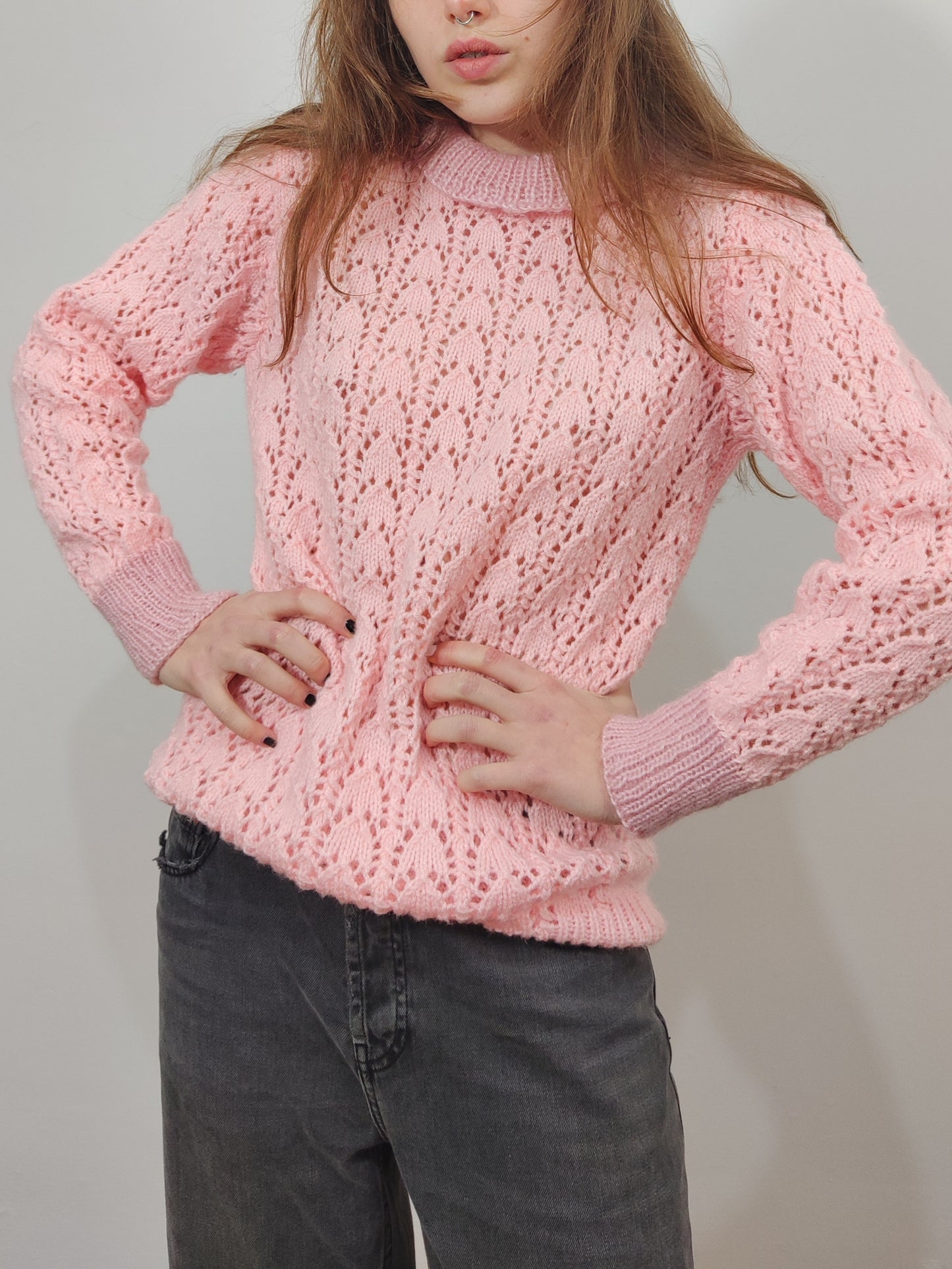'70s Turtleneck Pink Pullover
