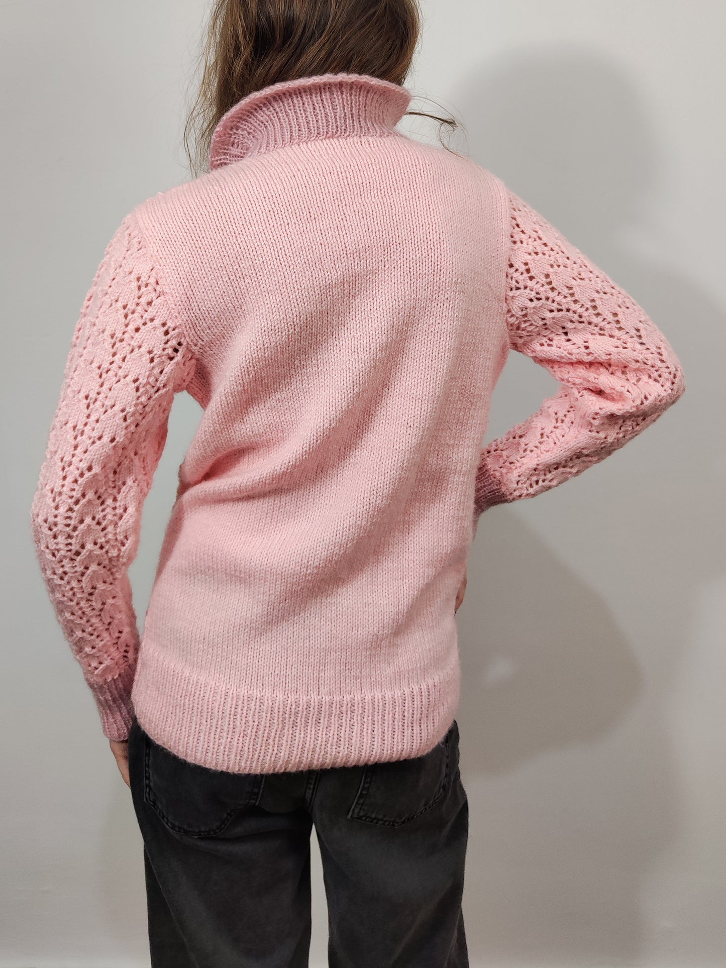 '70s Turtleneck Pink Pullover