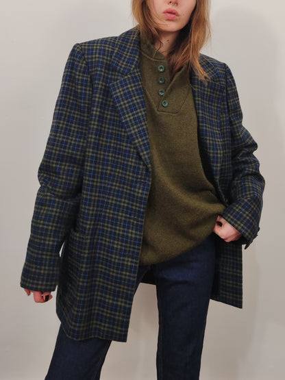 '80s Checkered Blazer