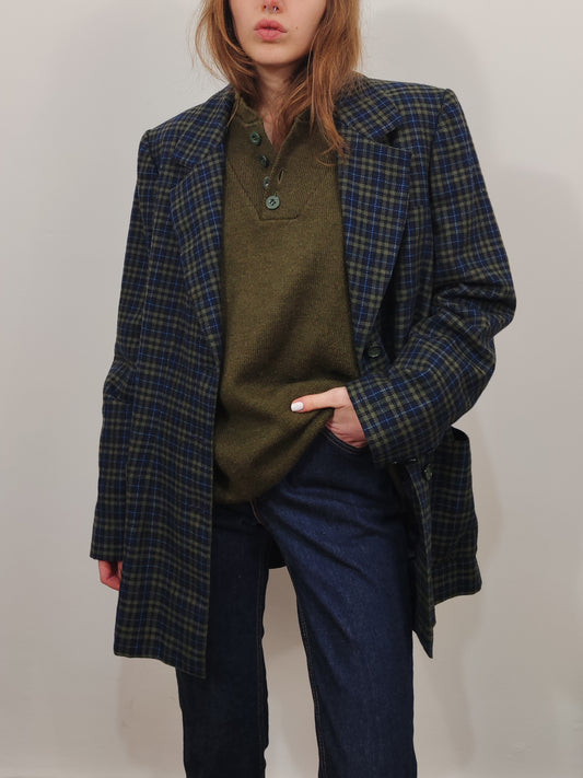 '80s Checkered Blazer