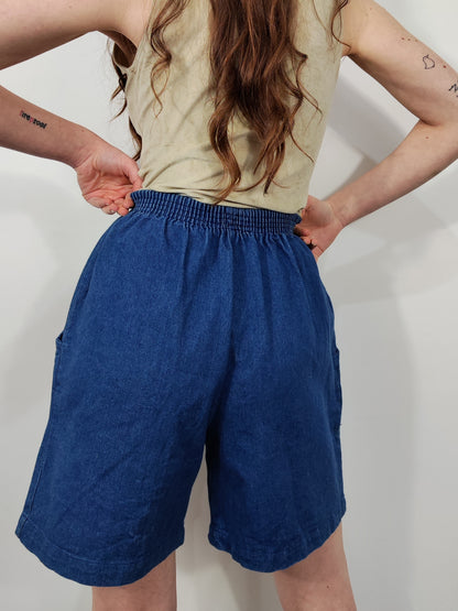 Vintage Studded Denim Shorts