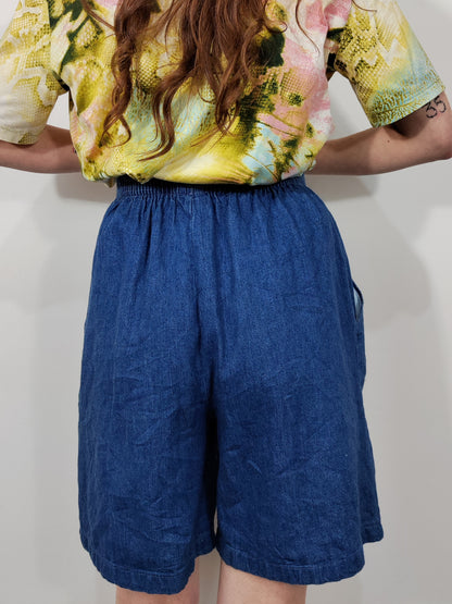 Vintage Studded Denim Shorts