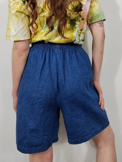 Vintage Studded Denim Shorts