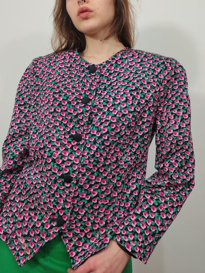 '80s Floral Blazer