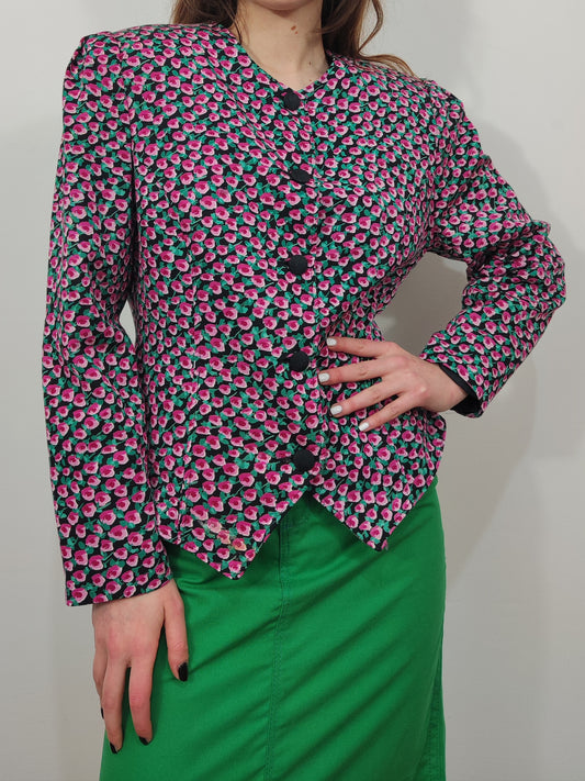 '80s Floral Blazer