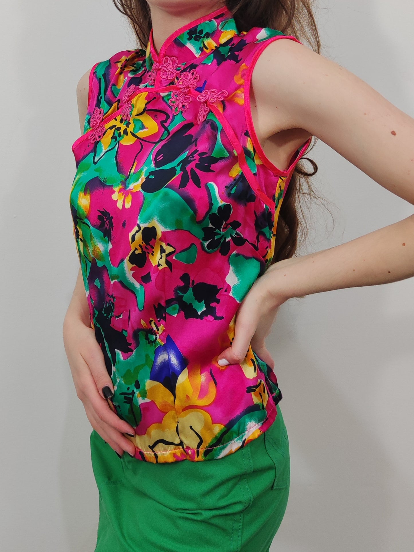 100% Silk Qipao Top