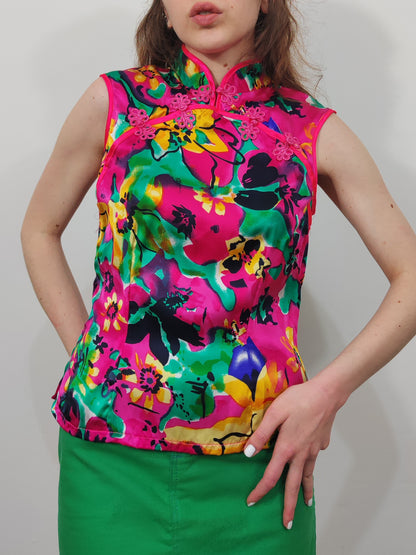 100% Silk Qipao Top