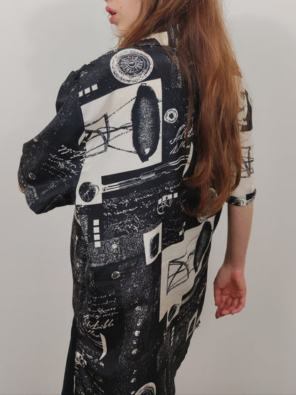 Vintage Black and White Shirt