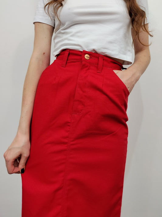 Wrangler Late '70s Deadstock Red Skirt