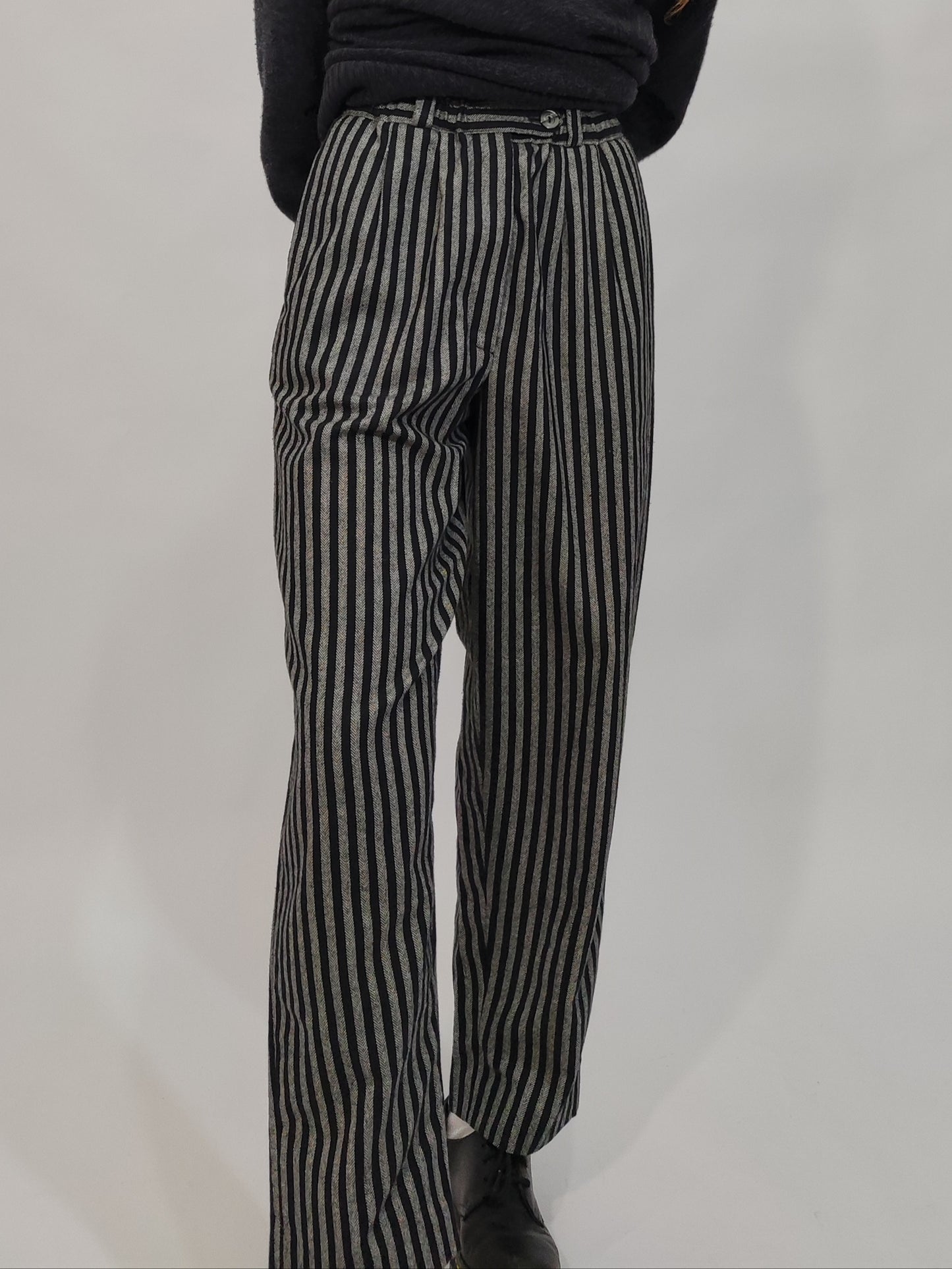 '80s Hand Crafted Wool Trousers
