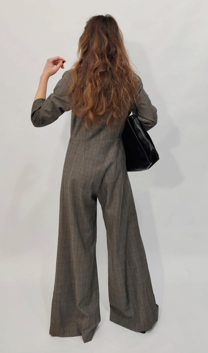 100% Wool Tailored Jumpsuit