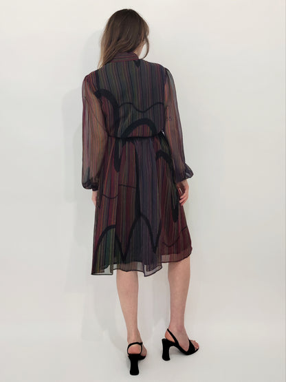 Sora Late '70s Vintage Dress - M/L