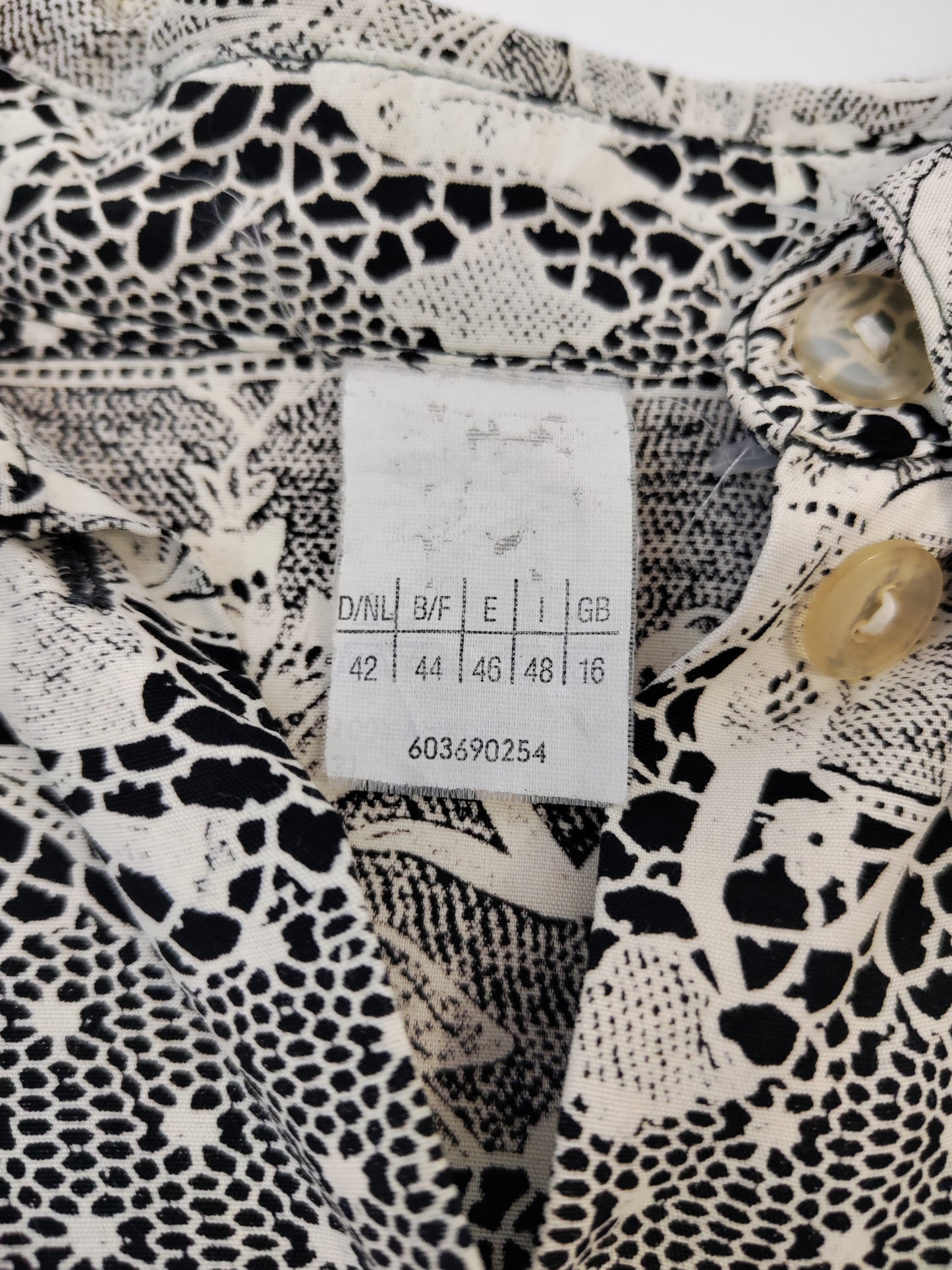 Vintage Trompe-L'Oeil Print Shirt