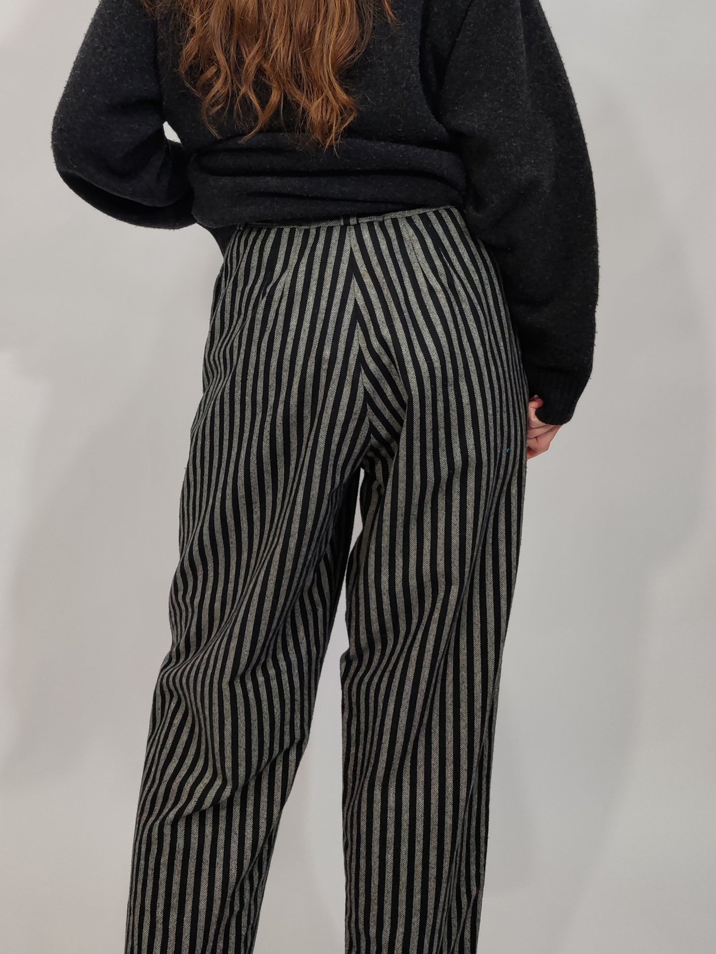 '80s Hand Crafted Wool Trousers