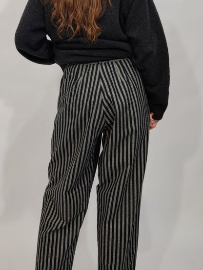 '80s Hand Crafted Wool Trousers