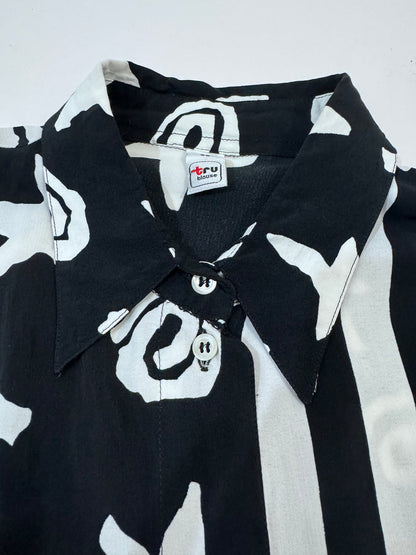 Vintage Graphic Maxi Shirt