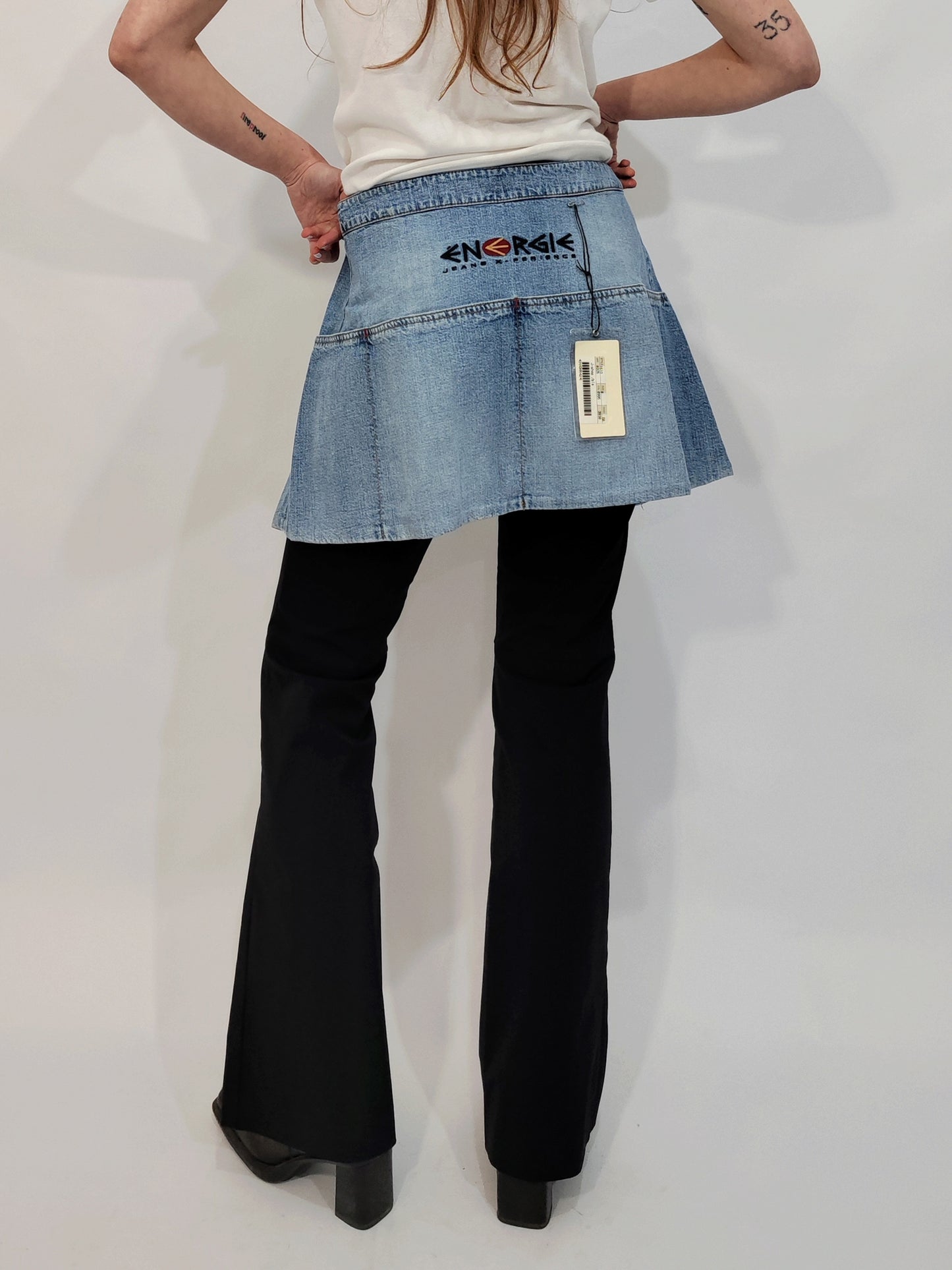 Energie Denim Apron Skirt - Deadstock