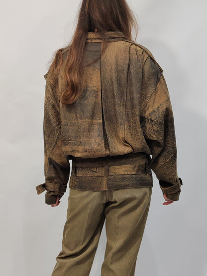 '80s Vintage Leather Jacket