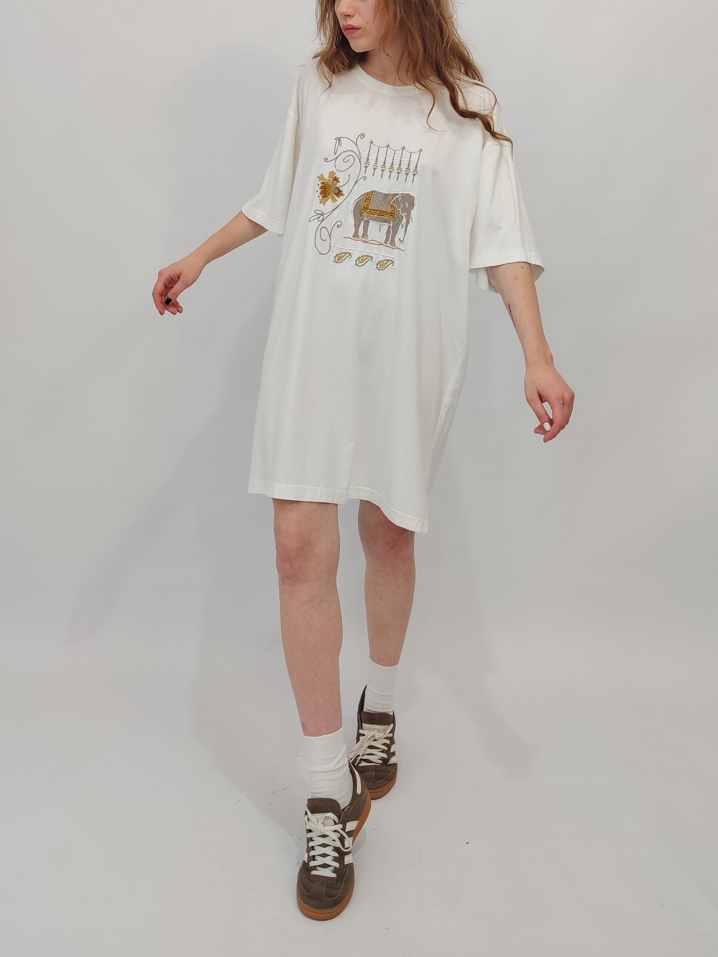 Vintage Embroidered Maxi Tee