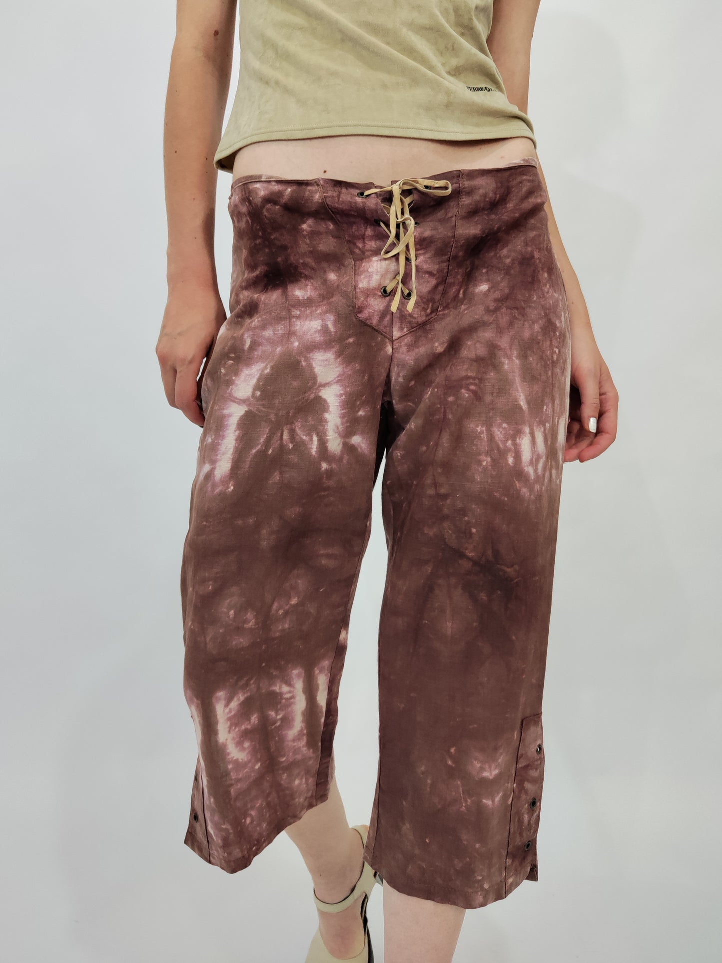 Y2K Tie-Dye Cropped Pants