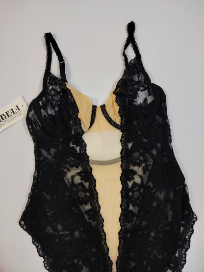 Archive - Gianfranco Ferré Lace Bodysuit - Deadstock (BLACK)