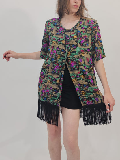 '80s Fringed Blouse